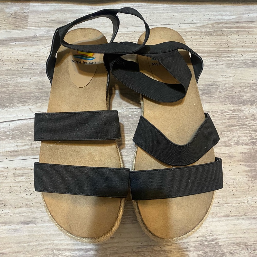 Platform Stretch Sandals